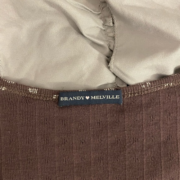 brandy melville brown zelly top - Picture 4 of 5